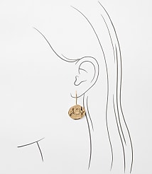 Coin Pull Through Earrings carousel Product Image 2