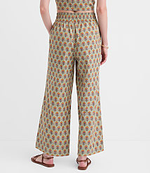 Petite LOFT Beach Garden Linen Cotton Wide Leg Pants carousel Product Image 4