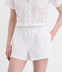 LOFT Beach Sea Eyelet Shorts carousel Product Image 2