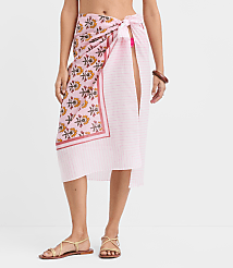 LOFT Beach Garden Stripe Sarong carousel Product Image 2