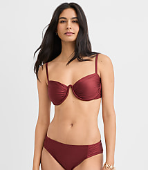 LOFT Beach Side Ruched Bikini Bottom carousel Product Image 1