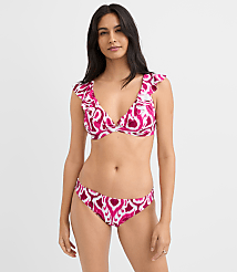 LOFT Beach Ikat Ruffle Bikini Top carousel Product Image 2