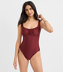LOFT Beach Ruched One Piece Swimsuit carousel Product Image 1
