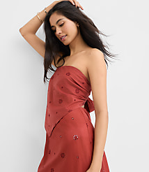 LOFT Beach Eyelet Tie Back Bandeau Top carousel Product Image 1