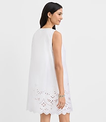 LOFT Beach Eyelet Poplin Swimsuit Coverup carousel Product Image 3