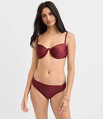 LOFT Beach Ruched Underwire Bikini Top carousel Product Image 3