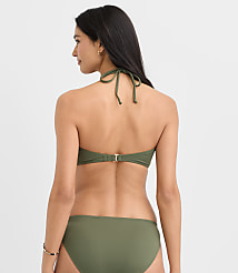 LOFT Beach Beaded Ruched Bandeau Bikini Top carousel Product Image 3