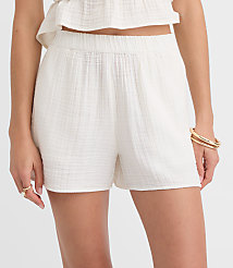 Petite LOFT Beach Triple Cloth Shorts carousel Product Image 3