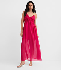 Smocked Strappy Maxi Pocket Dress carousel Product Image 2