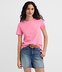 Striped Everyday Crew Tee carousel Product Image 1