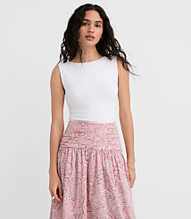 Scoop Back Boatneck Tank Top carousel Product Image 1