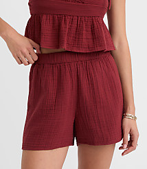 LOFT Beach Triple Cloth Shorts carousel Product Image 2