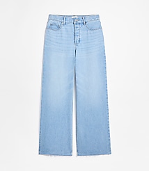 Rivete Tall Fresh Cut High Rise Relaxed Wide Leg Jeans in Wave Wash carousel Product Image 4