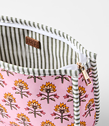 Garden Stripe Zip Pouch carousel Product Image 2