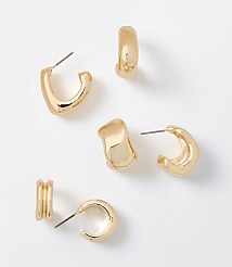 Modern Hoop Earring Set carousel Product Image 1