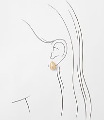 Sculpted Metallic Stud Earrings carousel Product Image 2