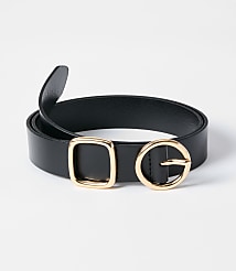 LOFT Versa Geo Leather Belt carousel Product Image 1