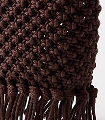 Metallic Fringe Macrame Bag carousel Product Image 2