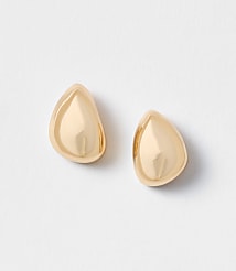 Sculpted Metallic Stud Earrings carousel Product Image 1