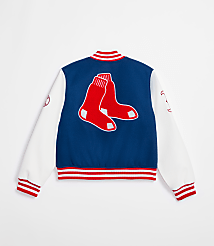 Wild Collective Red Sox Varsity Jacket carousel Product Image 2