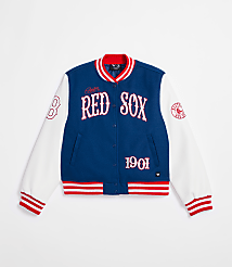 Wild Collective Red Sox Varsity Jacket carousel Product Image 1