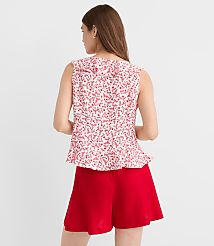 Floral Ruffle Bow Top carousel Product Image 2