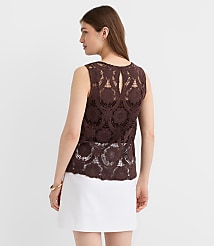 Scalloped Crochet Tank Top carousel Product Image 2