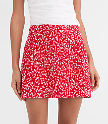Floral Linen Cotton Modern Mini Skort carousel Product Image 2