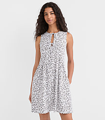 Floral Pintucked Bow Mini Pocket Dress carousel Product Image 2