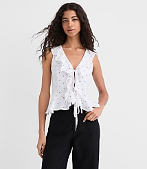 Dotted Ruffle Bow Top carousel Product Image 2