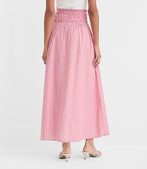 Striped Smocked Midi Skirt carousel Product Image 3