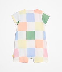 LOFT x Mon Coeur Linen Checkered Romper carousel Product Image 2