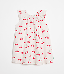 LOFT x Mon Coeur Linen Cherry Dress carousel Product Image 1