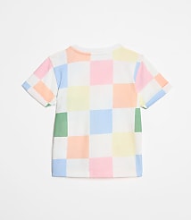 LOFT x Mon Coeur Recycled Cotton Checkered T-Shirt carousel Product Image 2