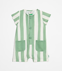 LOFT x Mon Coeur Linen Green Cabana Romper carousel Product Image 1