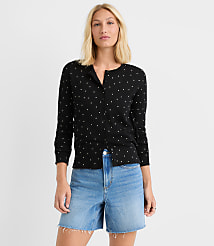 Dotted Modern Crew Neck Cardigan carousel Product Image 1