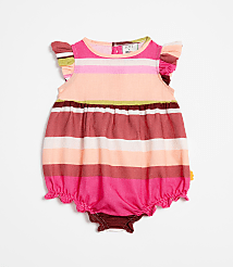 LOFT x Mon Coeur Linen Stripe Romper carousel Product Image 1
