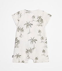 LOFT x Mon Coeur Linen Palm Tree Romper carousel Product Image 2