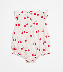 LOFT x Mon Coeur Linen Cherry Romper carousel Product Image 2