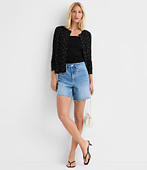 Dotted Modern Crew Neck Cardigan carousel Product Image 2