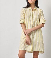Lilla P Striped Shirt Dress carousel Product Image 1