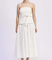 En Saison Samantha Mixed Media Midi Dress carousel Product Image 1