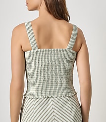 Lilla P Striped Smocked Tank carousel Product Image 2