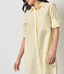 Lilla P Striped Shirt Dress carousel Product Image 3