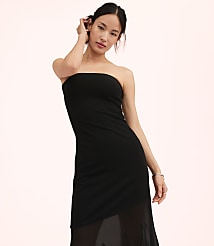 Lately Strapless Mixed Media Gown carousel Product Image 2