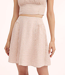 Lately Striped Seersucker Mini Skirt carousel Product Image 2