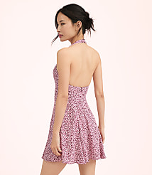 Lately Dotted Mini Halter Dress carousel Product Image 2