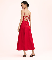 Lately Cutout Linen Cotton Maxi Dress carousel Product Image 3