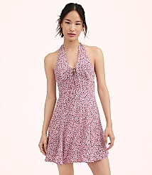 Lately Dotted Mini Halter Dress carousel Product Image 3