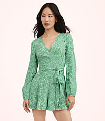 Lately Dotted Long Sleeve Romper carousel Product Image 1